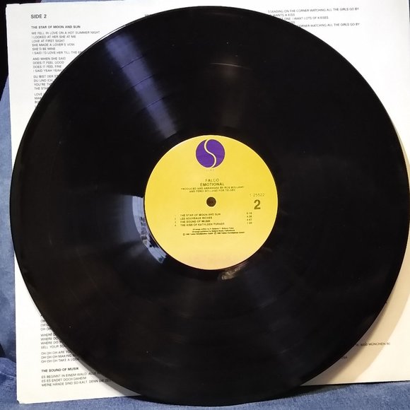 Falco Emotional 1986 Vinyl record - Picture 4 of 4